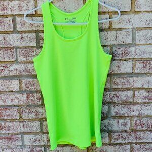 Under Armour Women's Victory Tank Top - Chartreuse Size Large Running UA